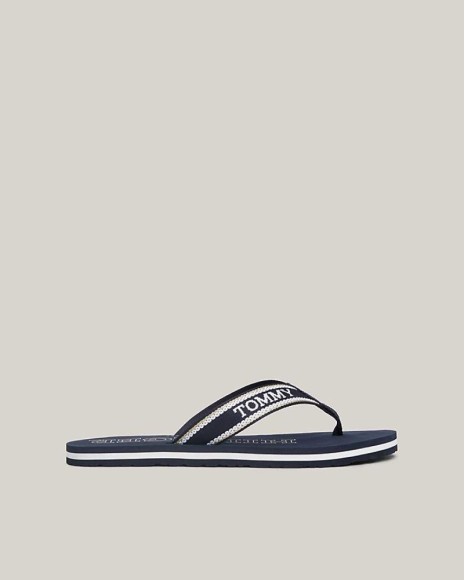 Sandalias de Dedo Chinelos Mulher TOMMY HILFIGER Azul FW0FW07905