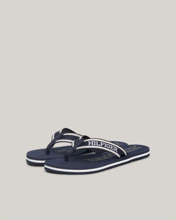 Sandalias de Dedo Chinelos Mulher TOMMY HILFIGER Azul FW0FW07905