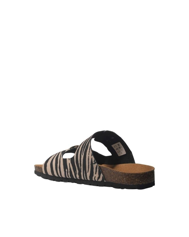Sandálias Abertas Mulher RKS Animal Print 11096