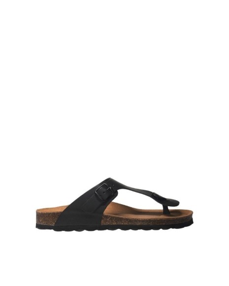 RKS sandalias planas negras para mujer, elegantes y versátiles