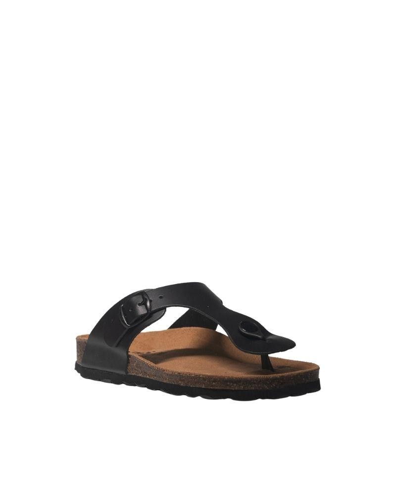  Sandalias Abiertas Mujer RKS Negro 0300