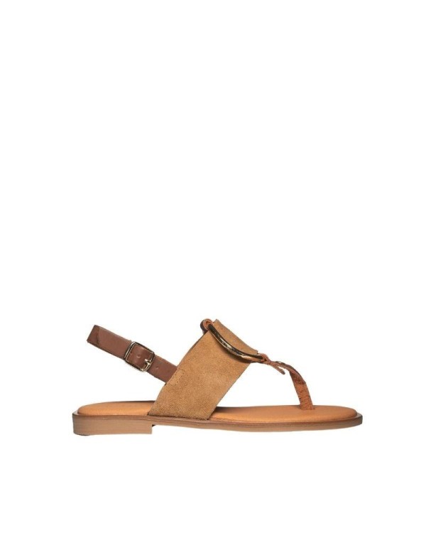 RKS sandalias de dedo marrones para mujer, clásicas y versátiles