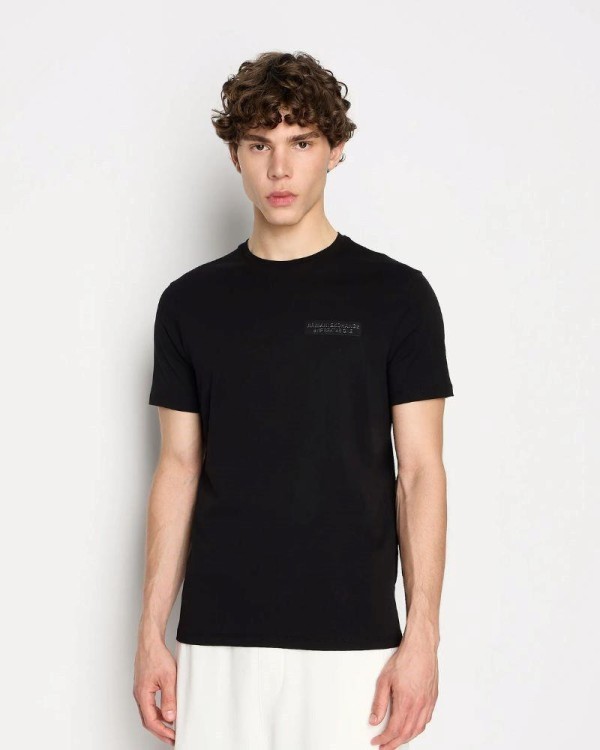 ARMANI EXCHANGE T-shirts Manga curta Homem Preto 6RZTHJ ZJ8EZ