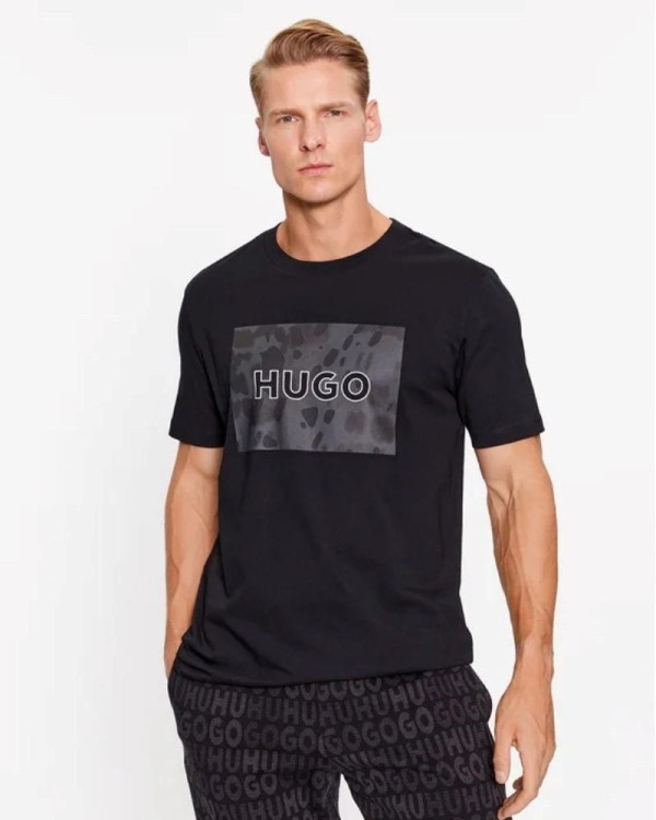 HUGO Camisetas Manga corta Hombre Negro 50498220
