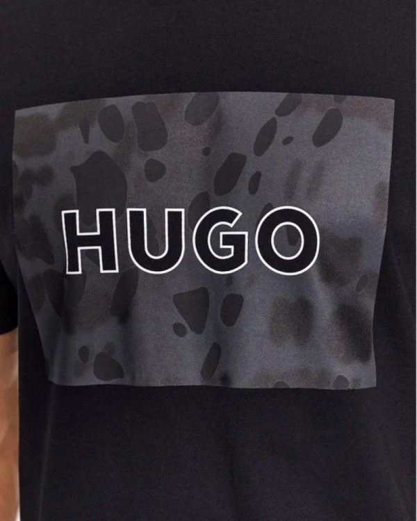 HUGO Camisetas Manga corta Hombre Negro 50498220