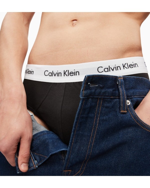 Ropa interior Slips Hombre CALVIN KLEIN Negro 0000U2661G 3P HIP BRIEF
