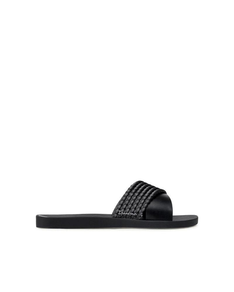 Sandalias planas Ipanema para mujer color negro, modernas y versátiles