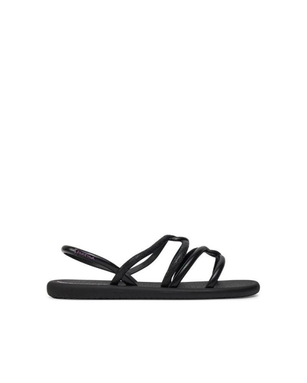 Sandalias planas Ipanema negras para mujer, clásicas y elegantes