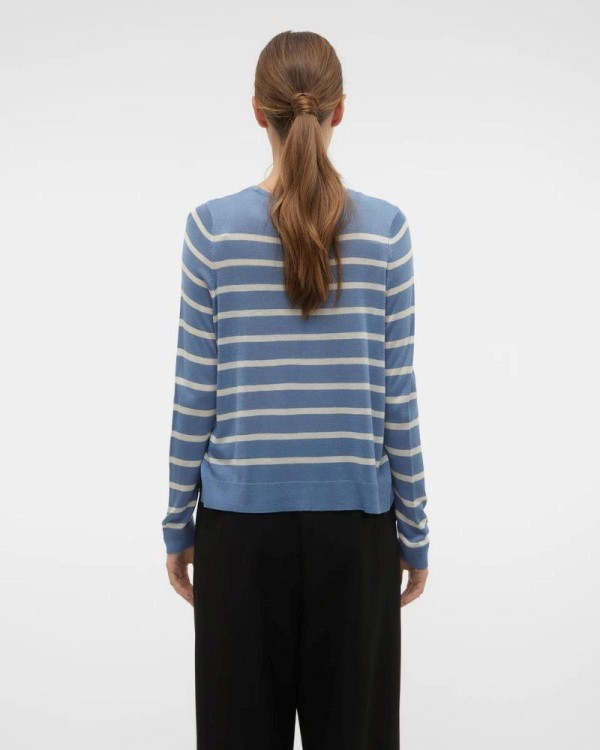 T-shirt manga comprida Mulher VERO MODA Azul 10282354 NOVA