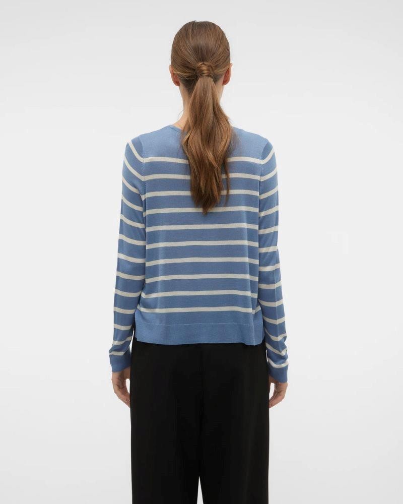 T-shirt manga comprida Mulher VERO MODA Azul 10282354 NOVA