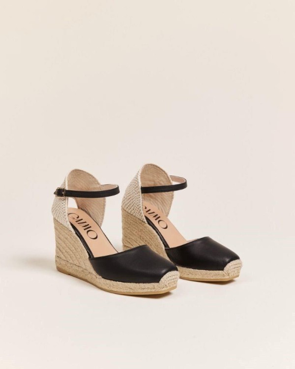 Gaimo Zapatos Alpargatas Mujer Negro YOSIE Made In Spain.