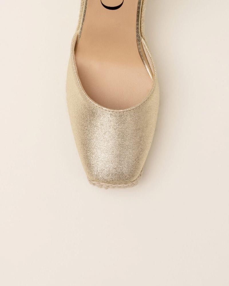  Sandalias Alpargatas Mujer Gaimo Oro TEDIE