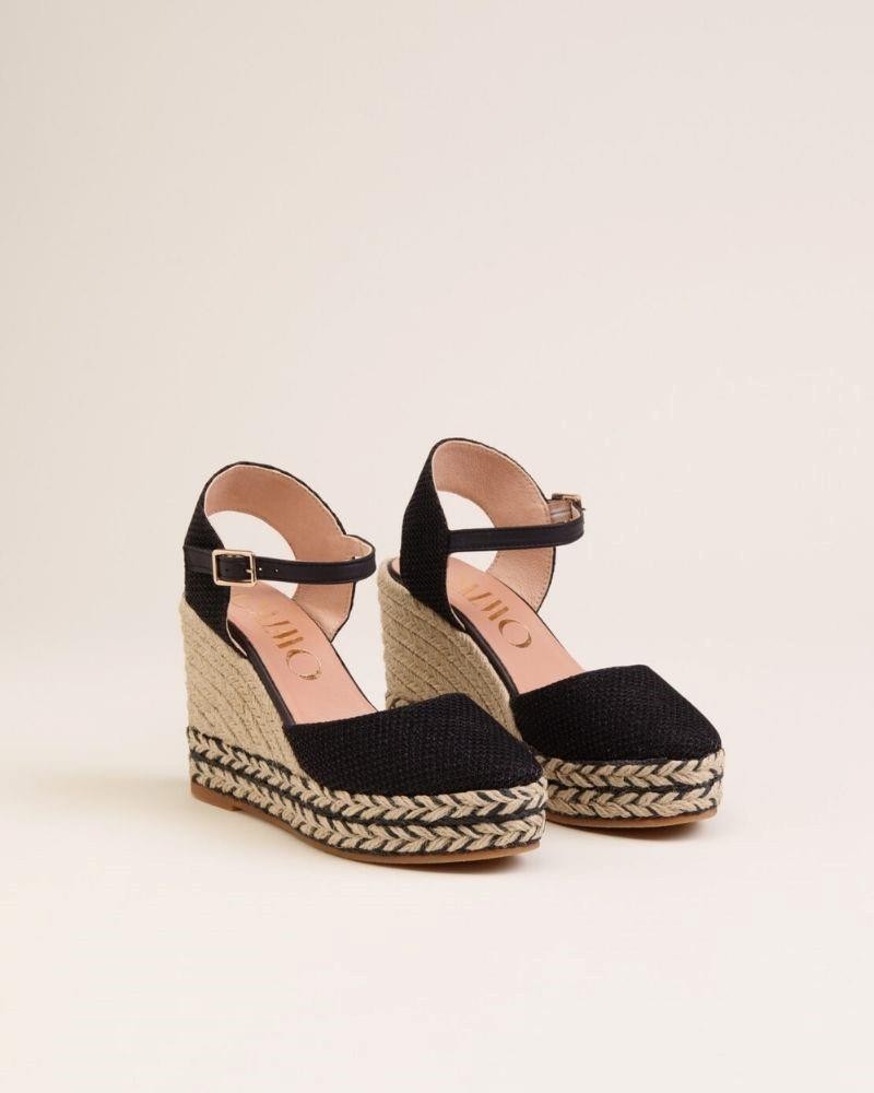  Sandalias Alpargatas Mujer Gaimo Negro TIRI