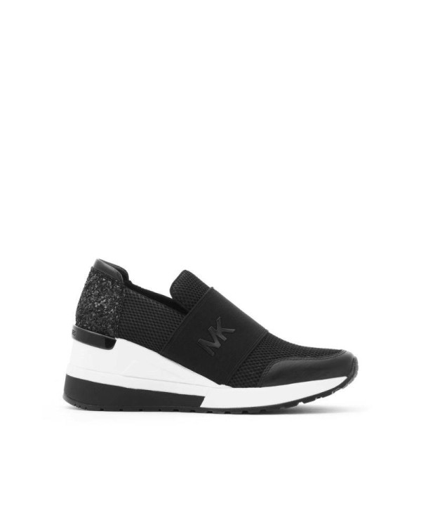 Zapatillas bajas de mujer negras Michael Kors Felix, ideales para un look casual y cómodo