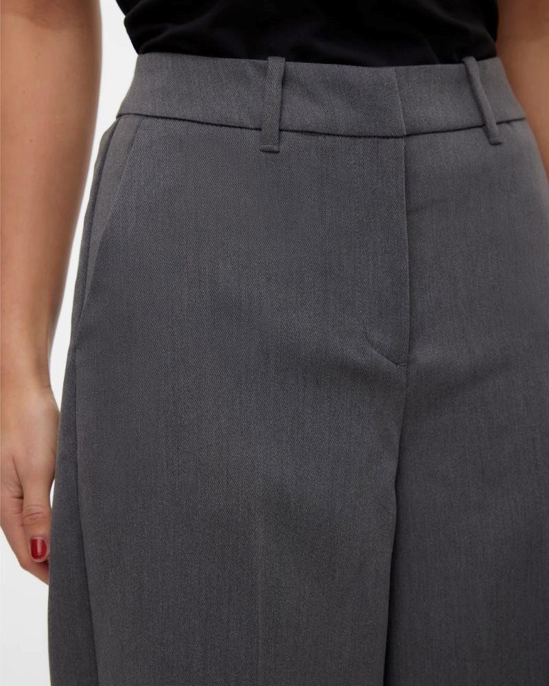 VERO MODA Calças Compridas Mulher Cinza 10311175 BEATE