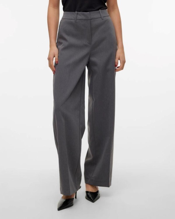 VERO MODA Calças Compridas Mulher Cinza 10311175 BEATE