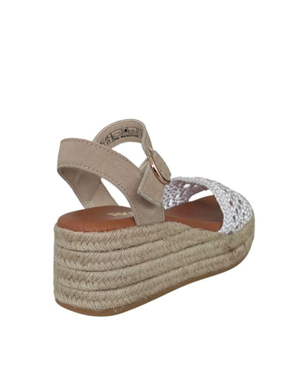 Sandalias Abertas Alpargatas Mulher RKS Bege NEW BONITA 05
