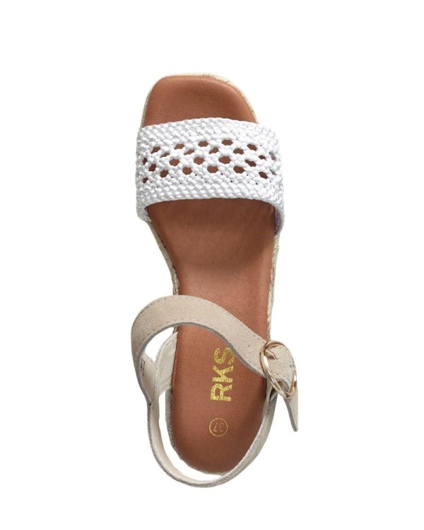 Sandalias Abertas Alpargatas Mulher RKS Bege NEW BONITA 05