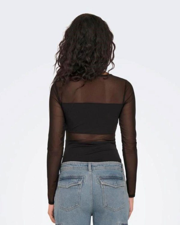 APENAS Camisolas Manga comprida Mulher Preto 15212500 ESTHER
