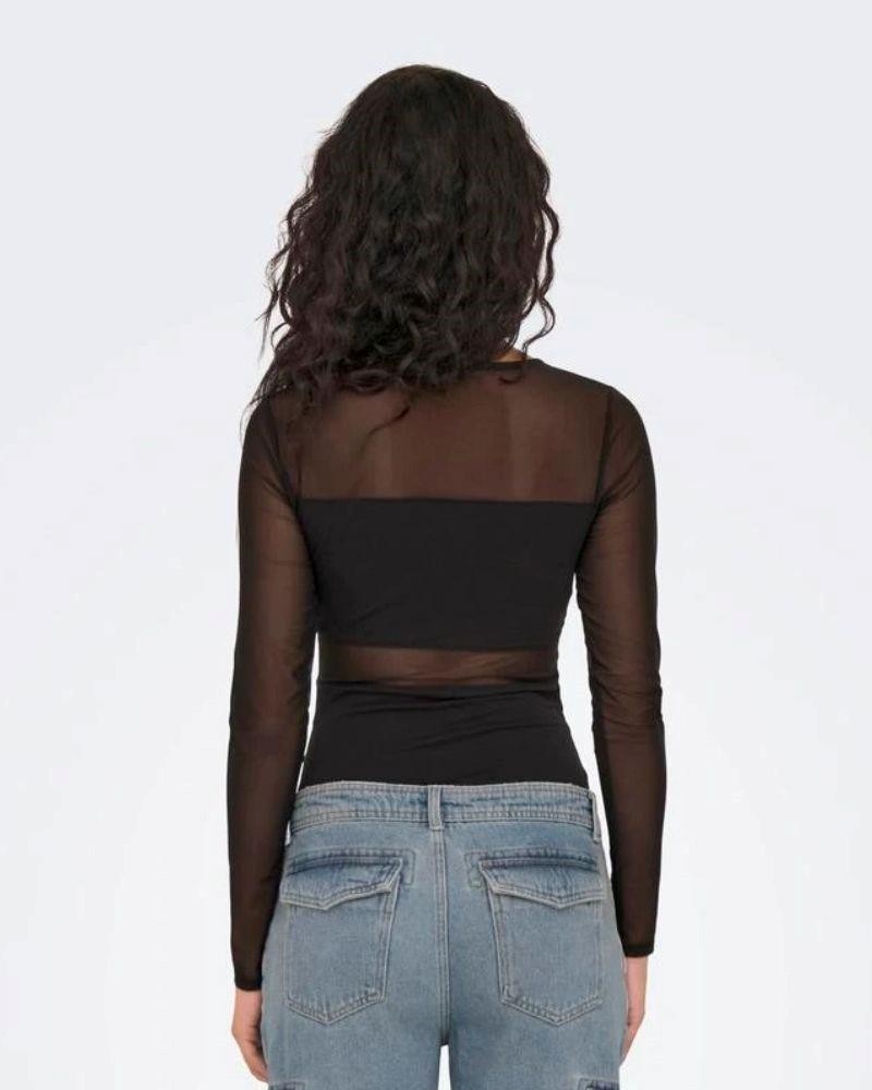 APENAS Camisolas Manga comprida Mulher Preto 15212500 ESTHER