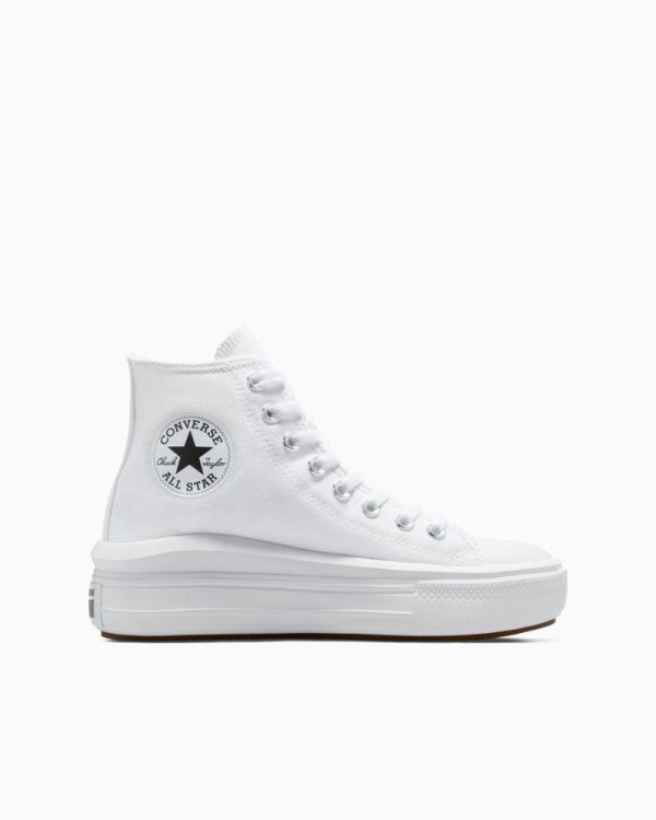 Sapatilhas brancas mulher Converse lona Chuck Taylor