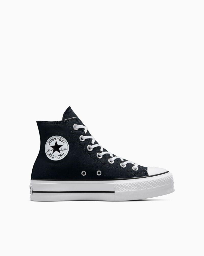 Zapatillas de mujer negras Converse, estilo Chuck Taylor All Star, diseño icónico y versátil
