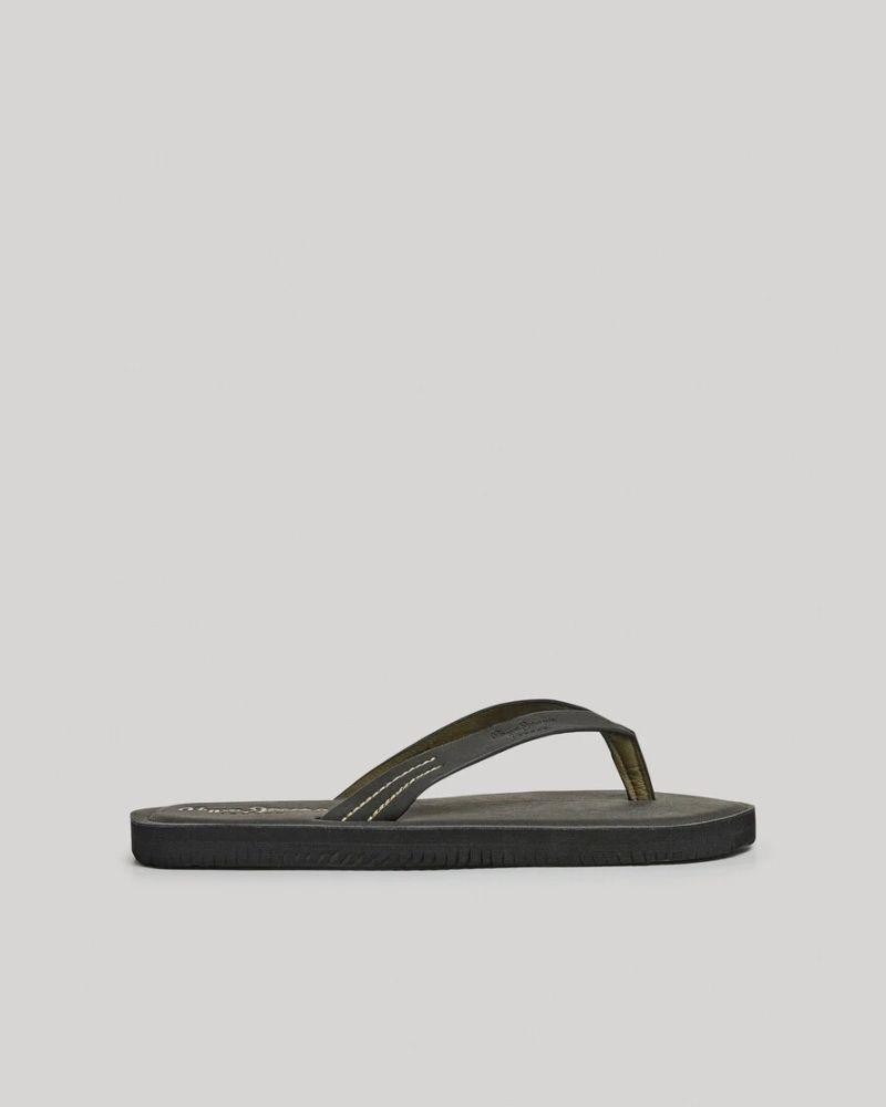Sandalhas Abertas Chinelos Homem PEPE JEANS Preto PMS70141 SURF ISLAND