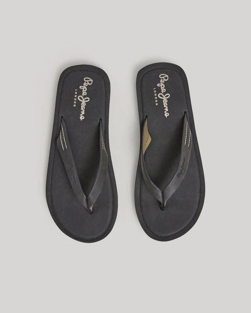 Sandalhas Abertas Chinelos Homem PEPE JEANS Preto PMS70141 SURF ISLAND