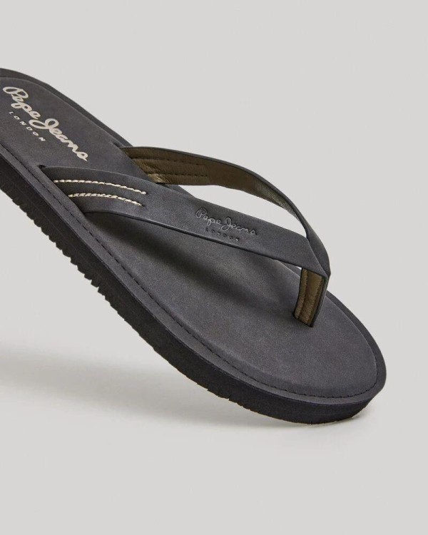 Sandalhas Abertas Chinelos Homem PEPE JEANS Preto PMS70141 SURF ISLAND