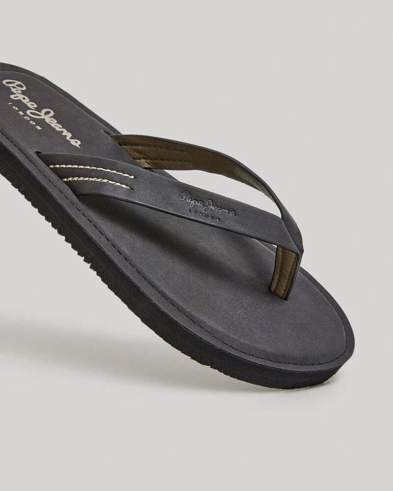 Sandalhas Abertas Chinelos Homem PEPE JEANS Preto PMS70141 SURF ISLAND
