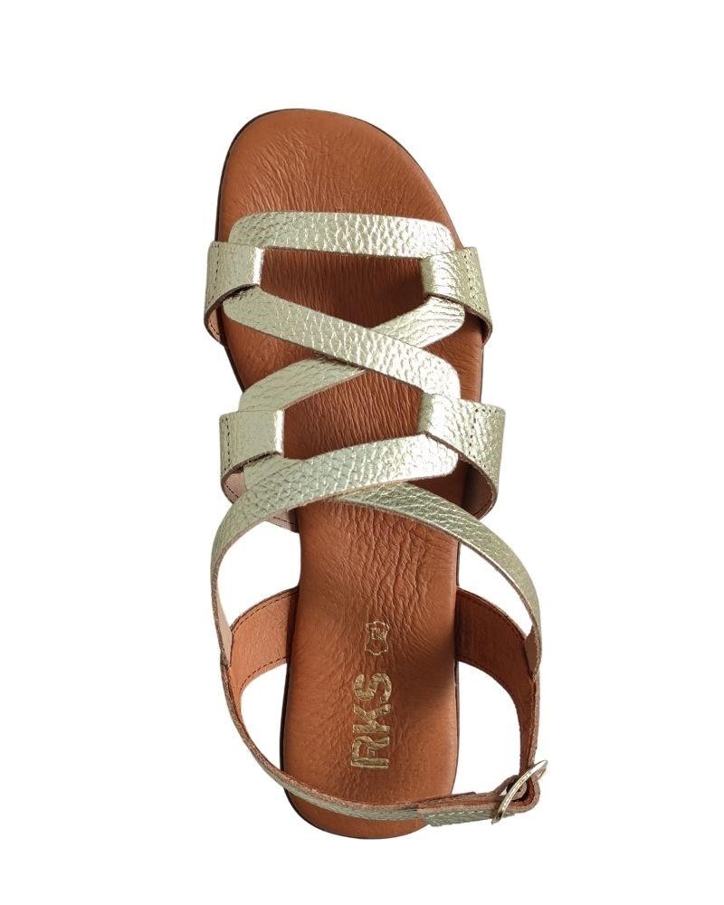 RKS Sandalias Abiertas Mujer Oro 3080