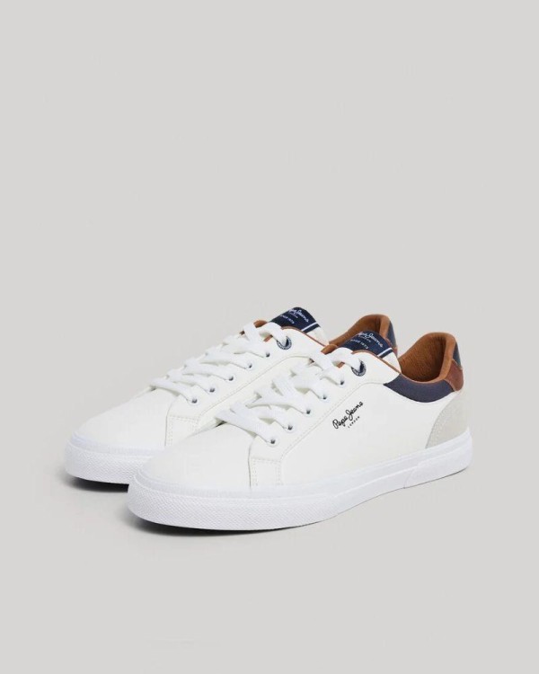 PEPE JEANS Sapatilhas Baixas Homem Branco PMS30839 KENTON COURT M