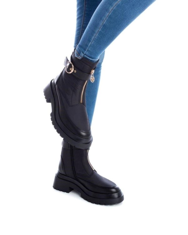 XTI Botas Militares Mujer Negro 141996