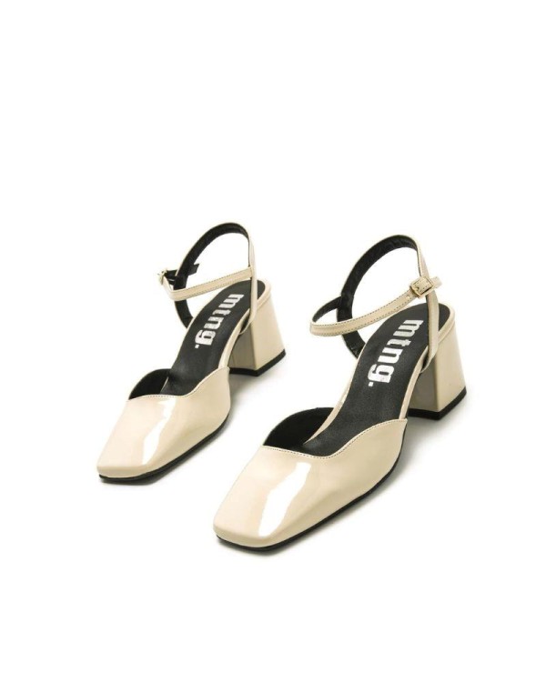 Sapatos de Salto Fechado Mulher Bege 59669 ROSALIE