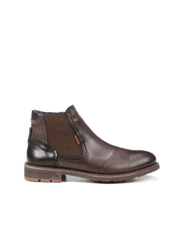 FLUCHOS Botins Chelsea Hombre Castanho F1343 Made In Spain.
