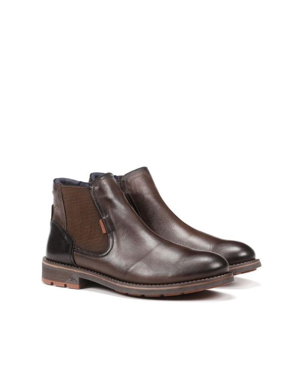 FLUCHOS Botines Chelsea Hombre Marrón F1343 Made In Spain.