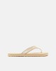 Sandalias de Dedo Chinelos Mulher TOMMY HILFIGER Bege FW0FW07905