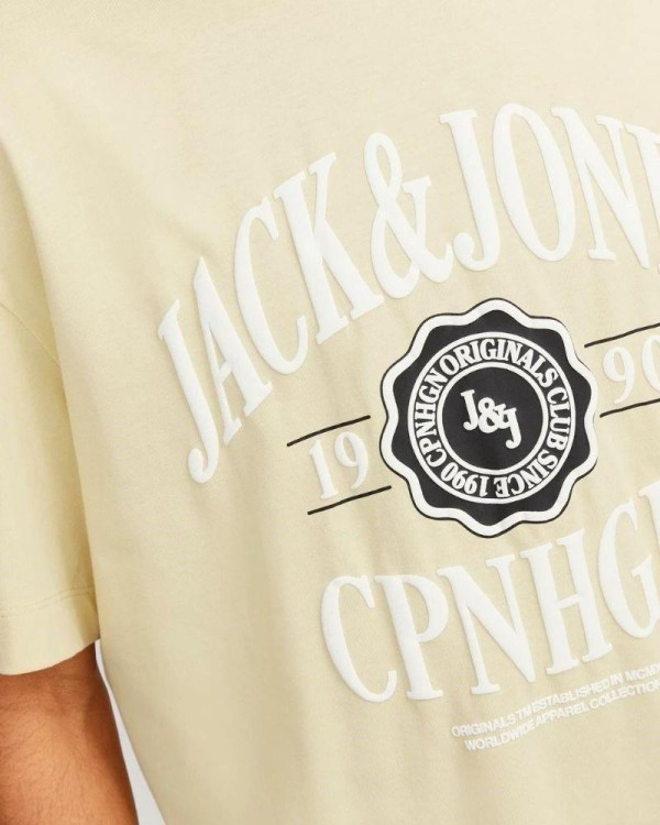 Camisetas Manga corta Hombre JACK AND JONES Amarrillo 12251899 JORLUCCA