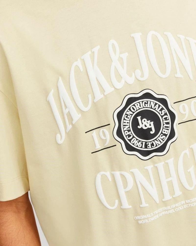 T-shirts Manga curta Homem JACK AND JONES Amarelo 12251899 JORLUCCA