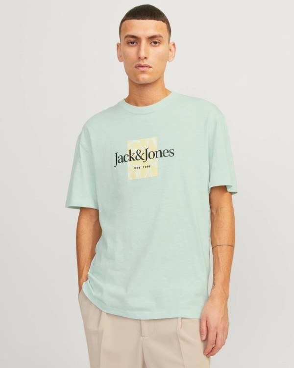  Camisetas Manga corta Hombre JACK AND JONES Verde 12250436 JORLAFAYETTE