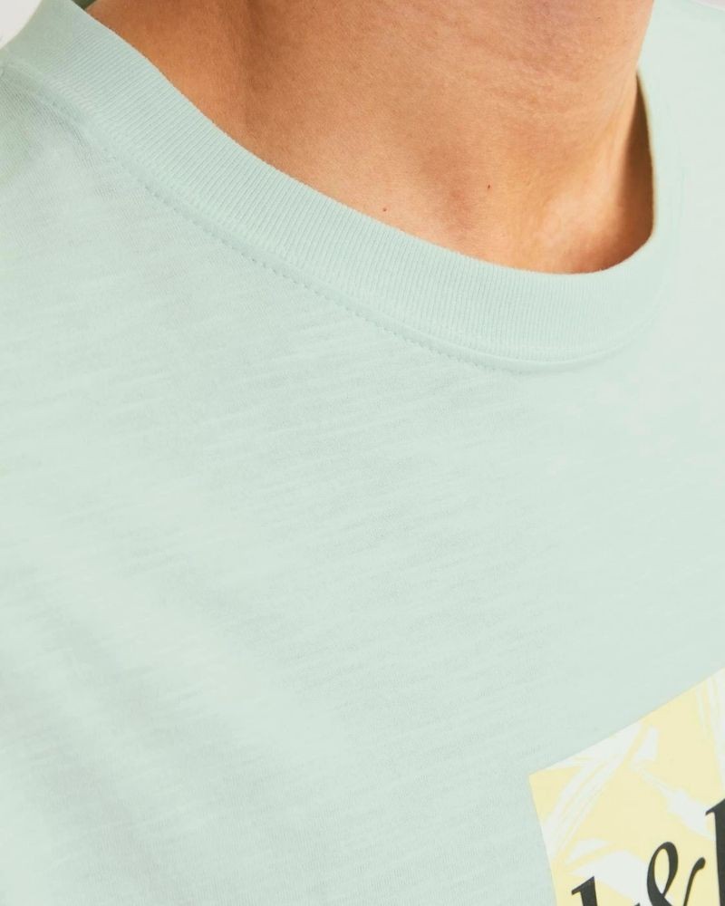  Camisetas Manga corta Hombre JACK AND JONES Verde 12250436 JORLAFAYETTE