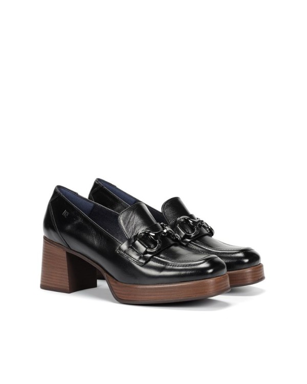 DORKING Zapatos Mocasines Mujer Negro CRISTEL D9155