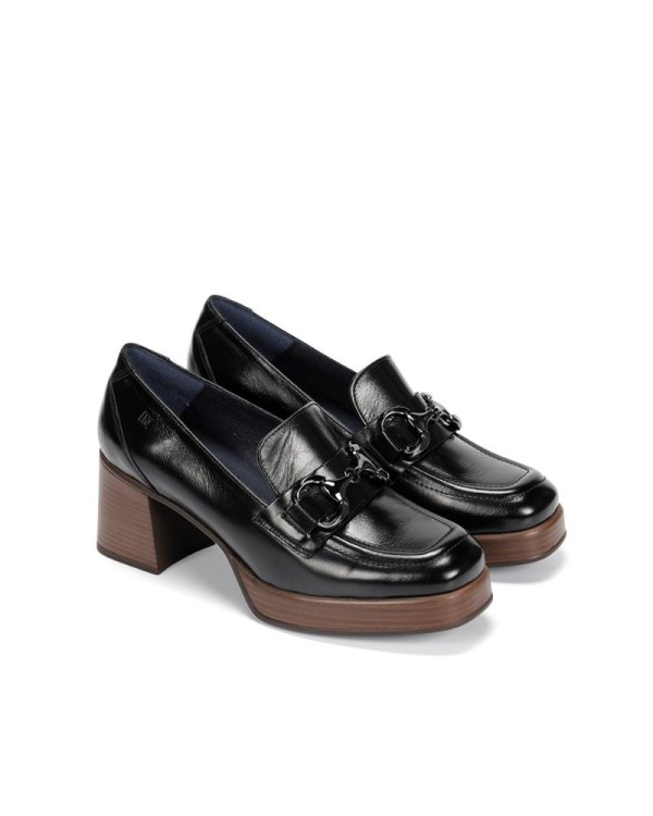 DORKING Zapatos Mocasines Mujer Negro CRISTEL D9155