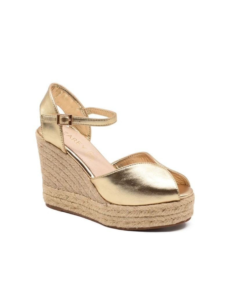  Sandalias Alpargatas Mujer Azarey Oro 494H404M