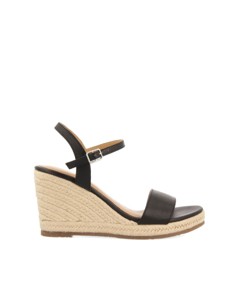 Sandalias de cuña Gioseppo Zhepe color negro para mujer, modernas y versátiles