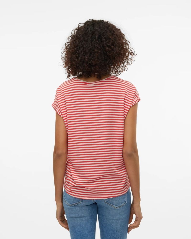 T-shirts Manga curta Mulher VERO MODA Vermelho 10284469 MAVA
