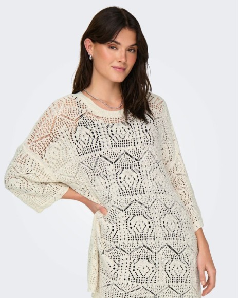  Vestidos  Manga corta Mujer ONLY Blanco 15291566 BEACHIE