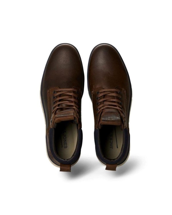 JACK AND JONES Ténis Alto Homem Castanho 12159513 TUBAR