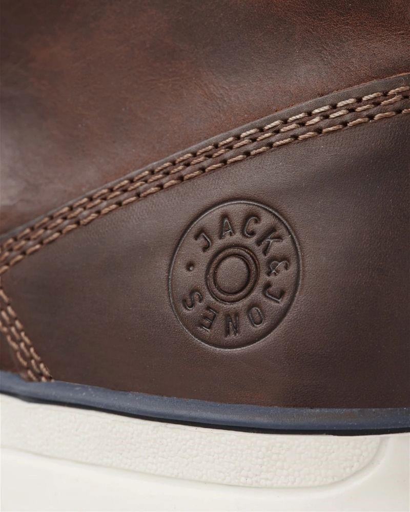 JACK AND JONES Ténis Alto Homem Castanho 12159513 TUBAR