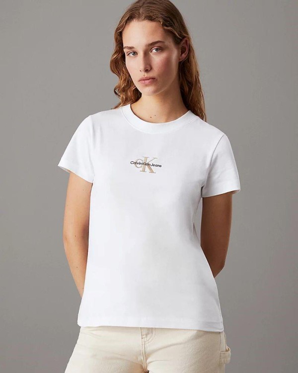 CALVIN KLEIN T-shirts Manga curta Mulher Branco J20J223563